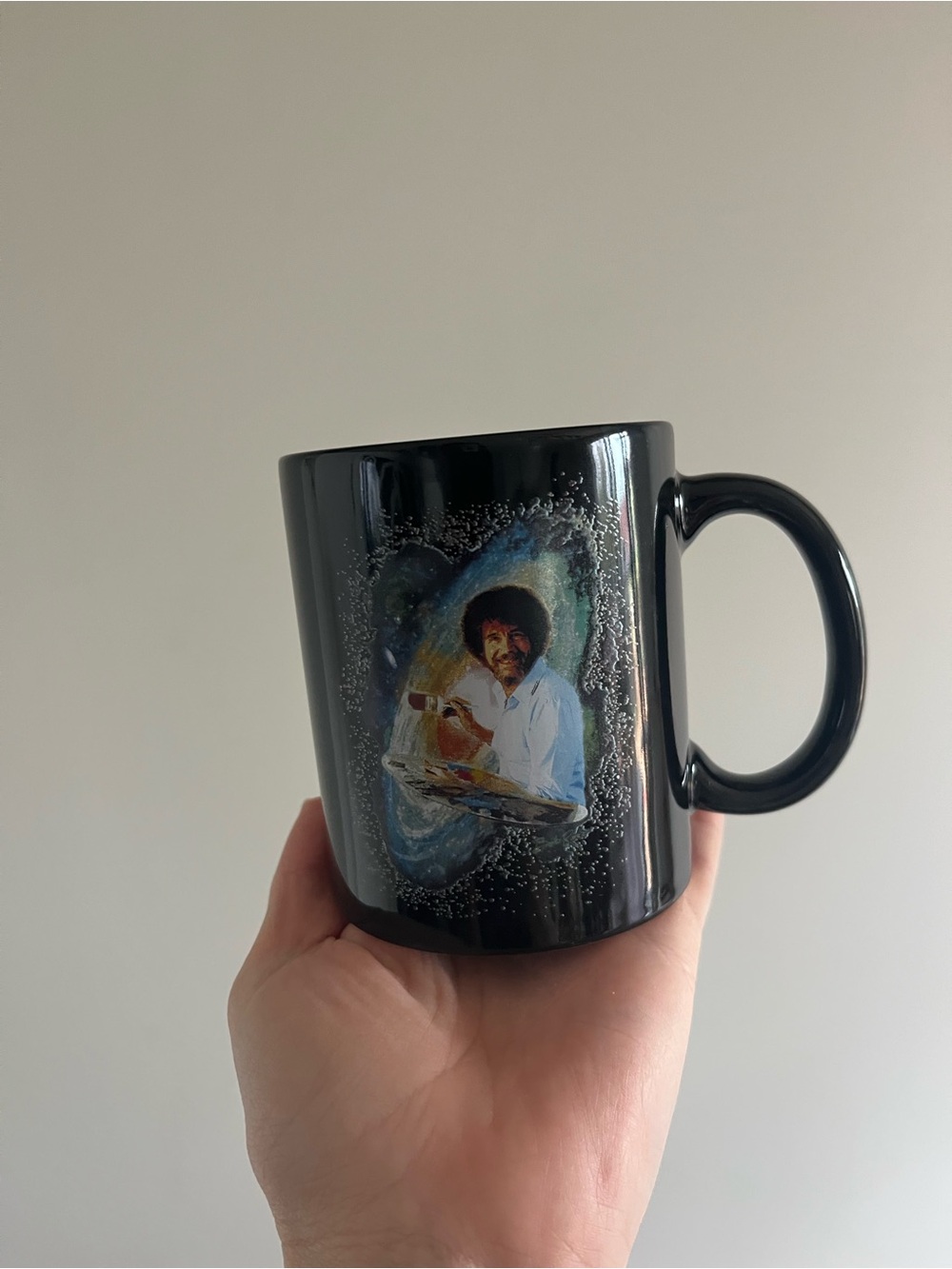 Novelty Bob Ross coffee mug - Picture 2 of 5